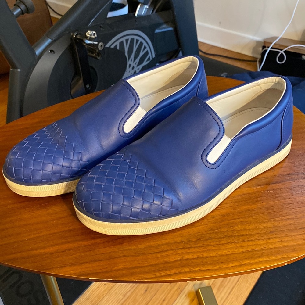 Bottega Veneta men’s woven leather slip on shoe, EU size 41.5 (US 9-9.5)